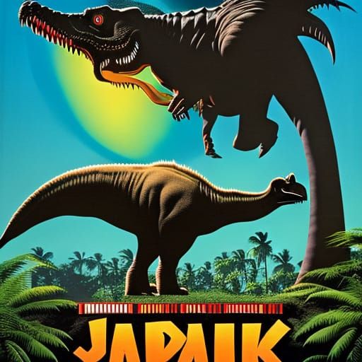 Iconic Jurassic Park Theatrical Release Poster