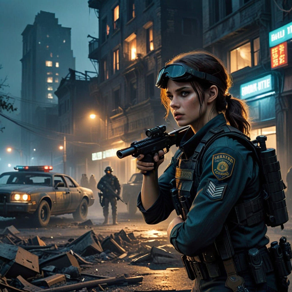 Police Officers Stand Ground Against Zombie Horde in Gritty ...