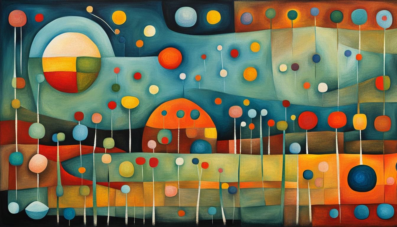 Microscopic World: Abstract Minimalism in Klee Style