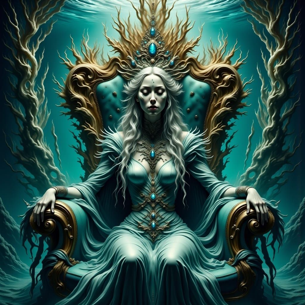 Majestic Ocean Emperor on Throne