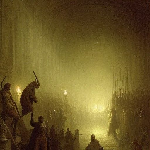 French Revolution Horror in Engraving Style