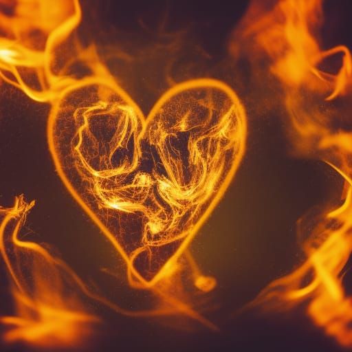 Broken Heart of Embers Dissolving into Dust