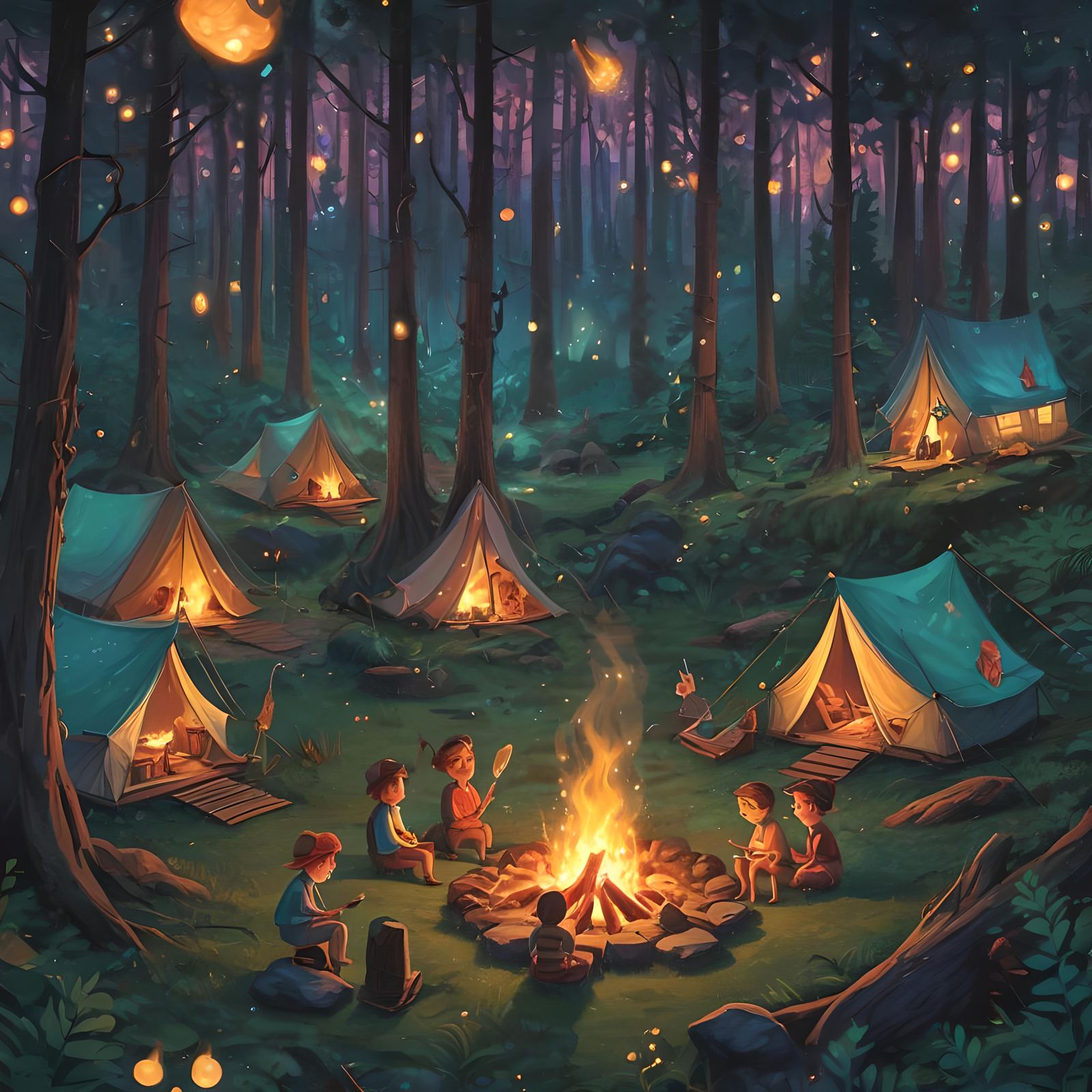 Enchanted Forest Summer Camp with Mythical Creatures