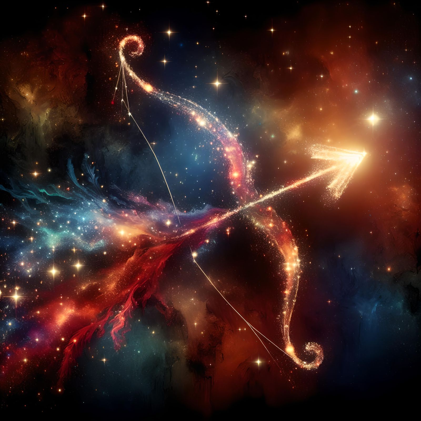 Shining Star Constellation Bow and Arrow: Splash Art