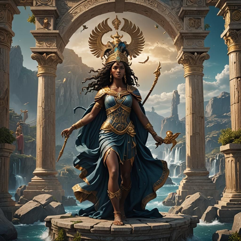 Calypso of Greek Mythology: Detailed Matte Painting