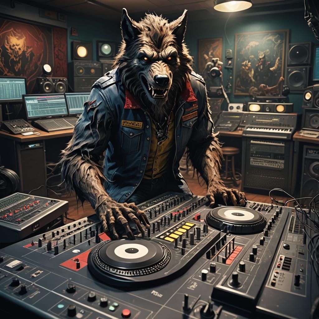 Werewolf Music Producers in Recording Studio