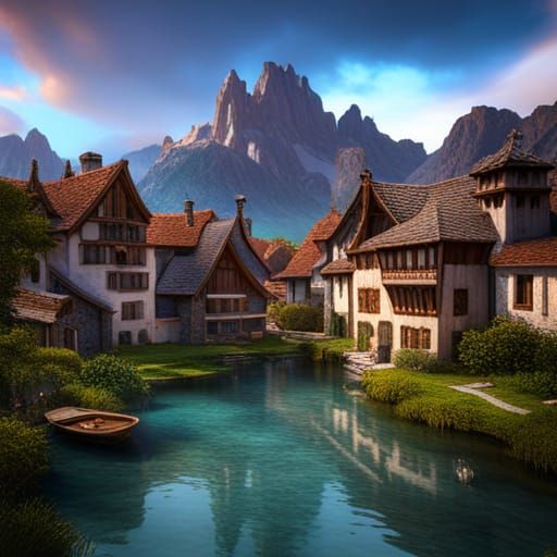 Picturesque Provençal Lake in Mountain Landscape