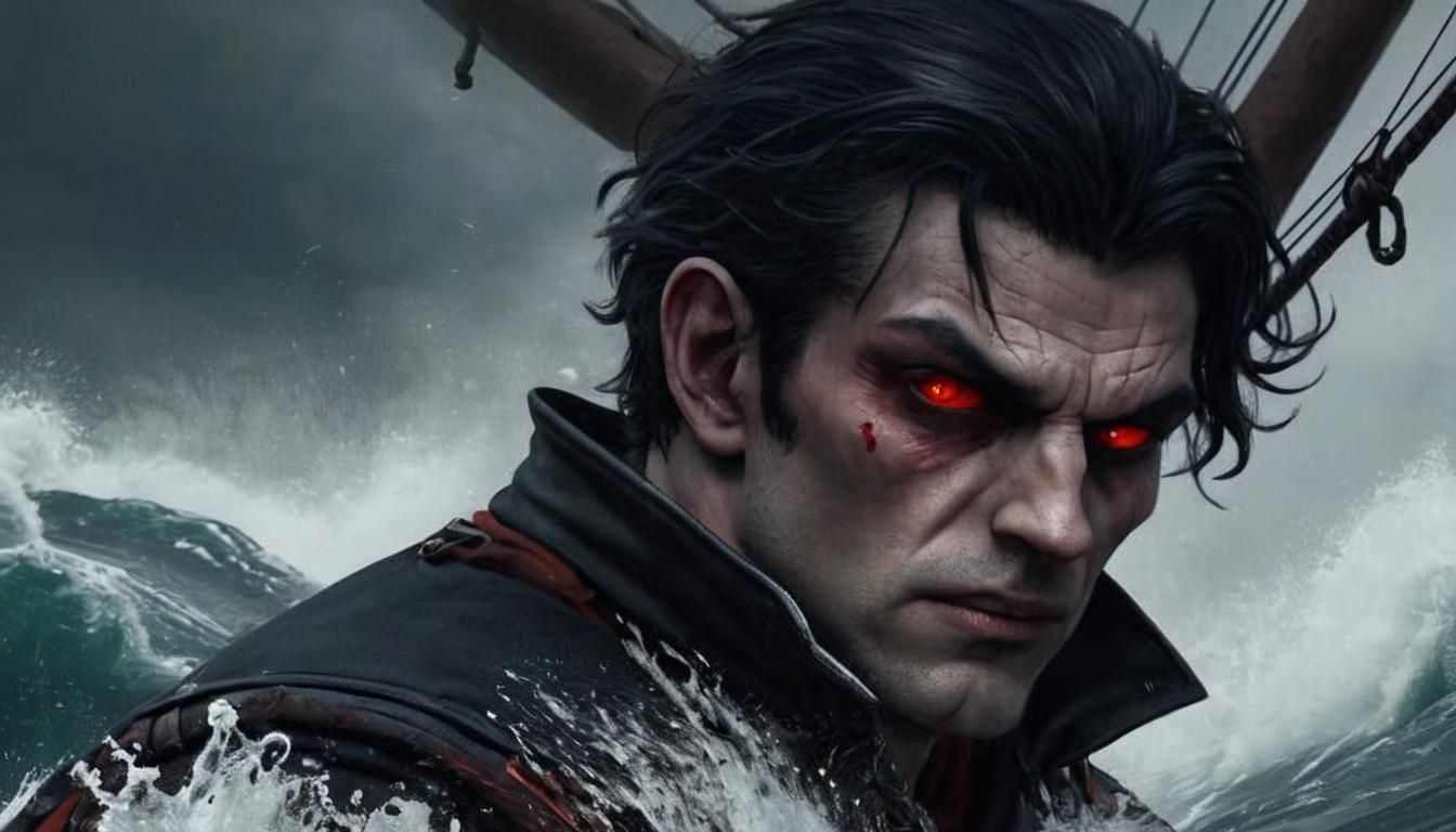 Nosferatu Offers Shelter on Stormy Gothic Ship