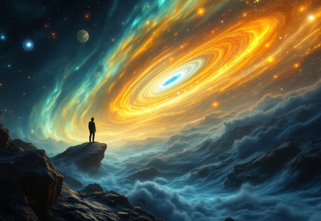 Surreal 3D Physalis in Abstract Landscape