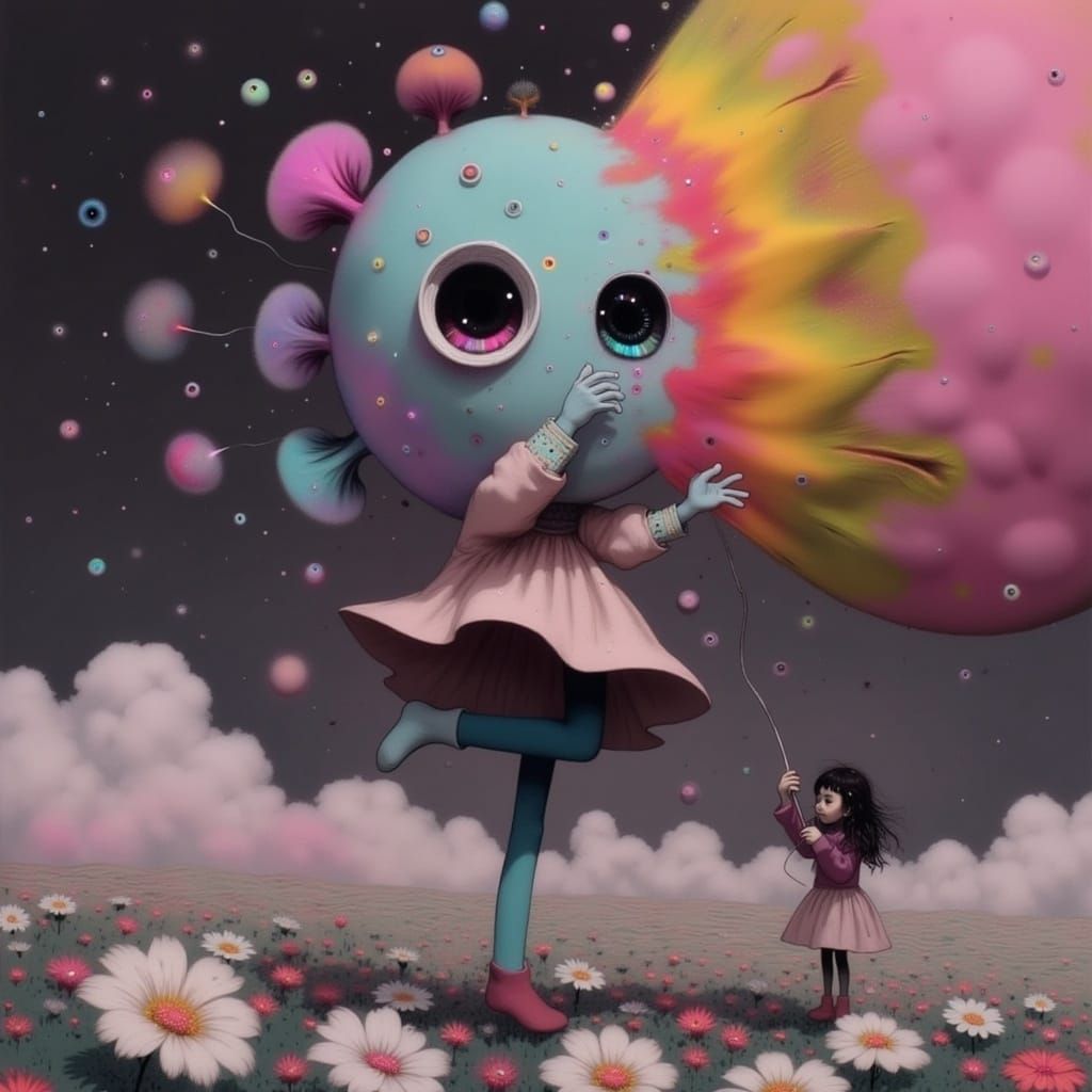 Joyful Children Play Together in a Vibrant Sunlit Meadow