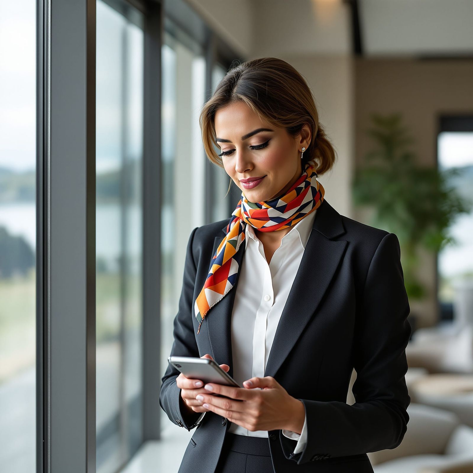 Confident Businesswoman in Scandinavian Office