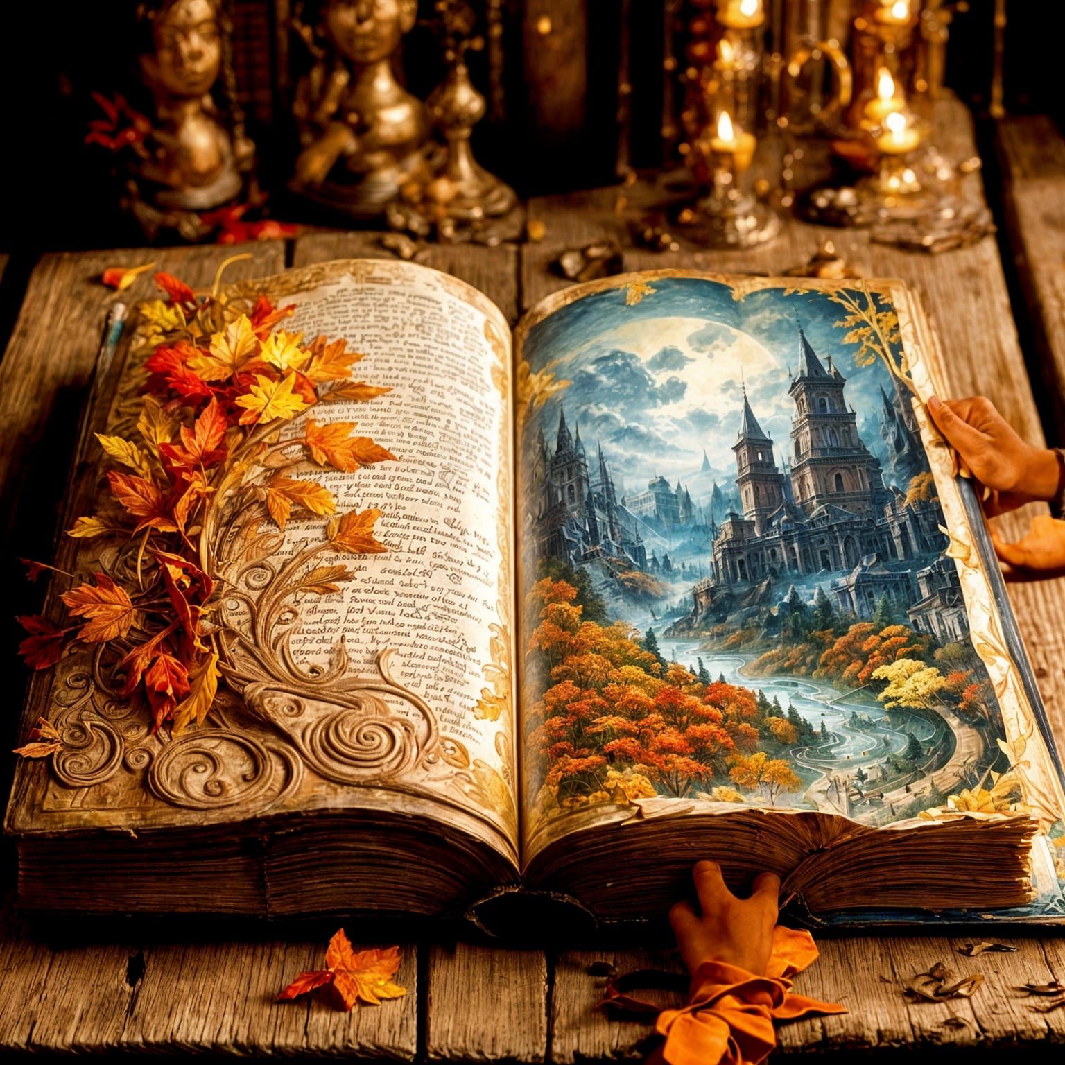 Ancient Book With Lifelike Illustrations