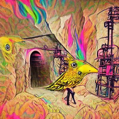 A Psychedelic Steampunk Canary Descends into a Deadly Mine S...