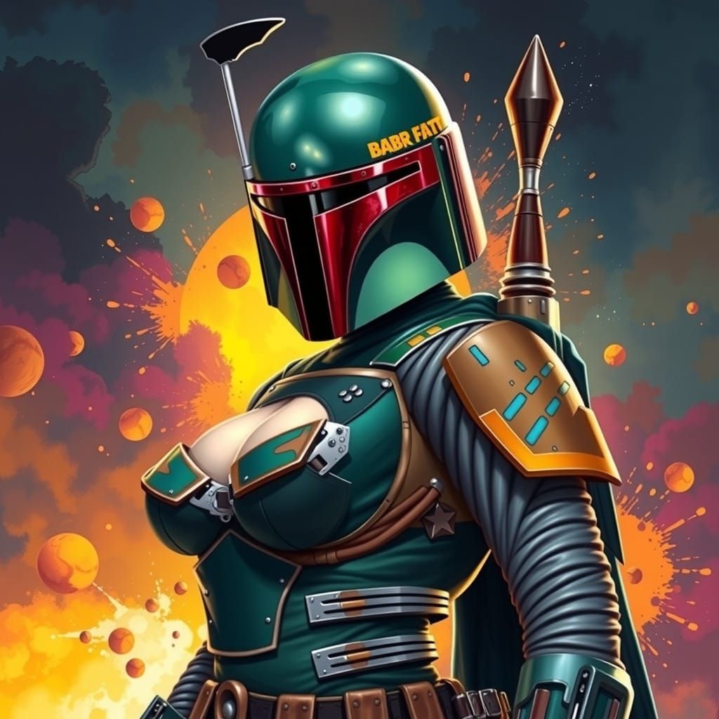 Sultry Bounty Hunter Revealed in Vibrant Splendor