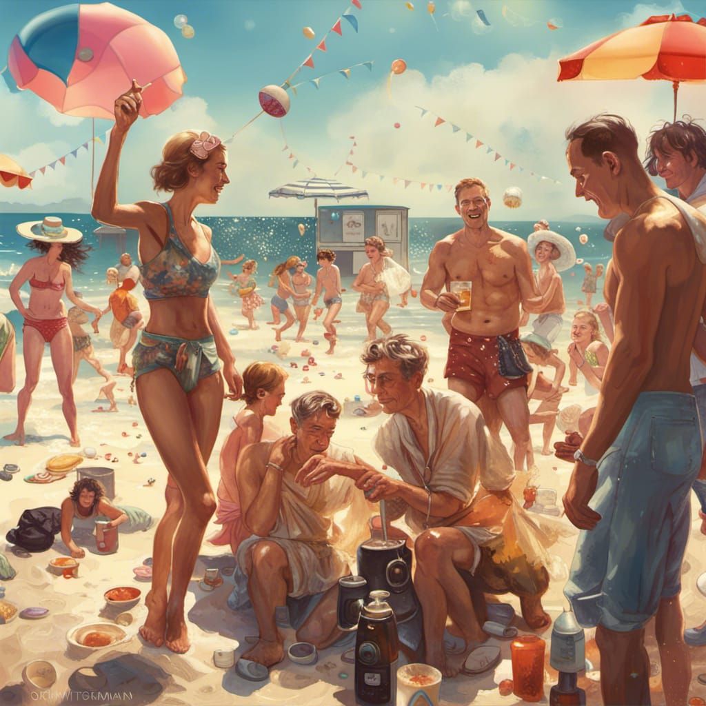 SDXL 1.0 Beach Party