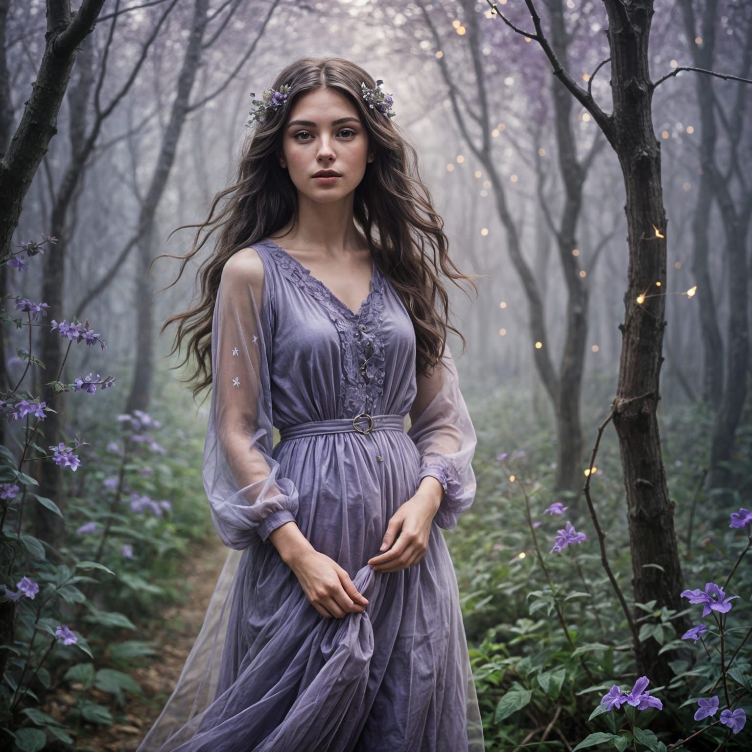 AI Interpretation of Midnight Violet