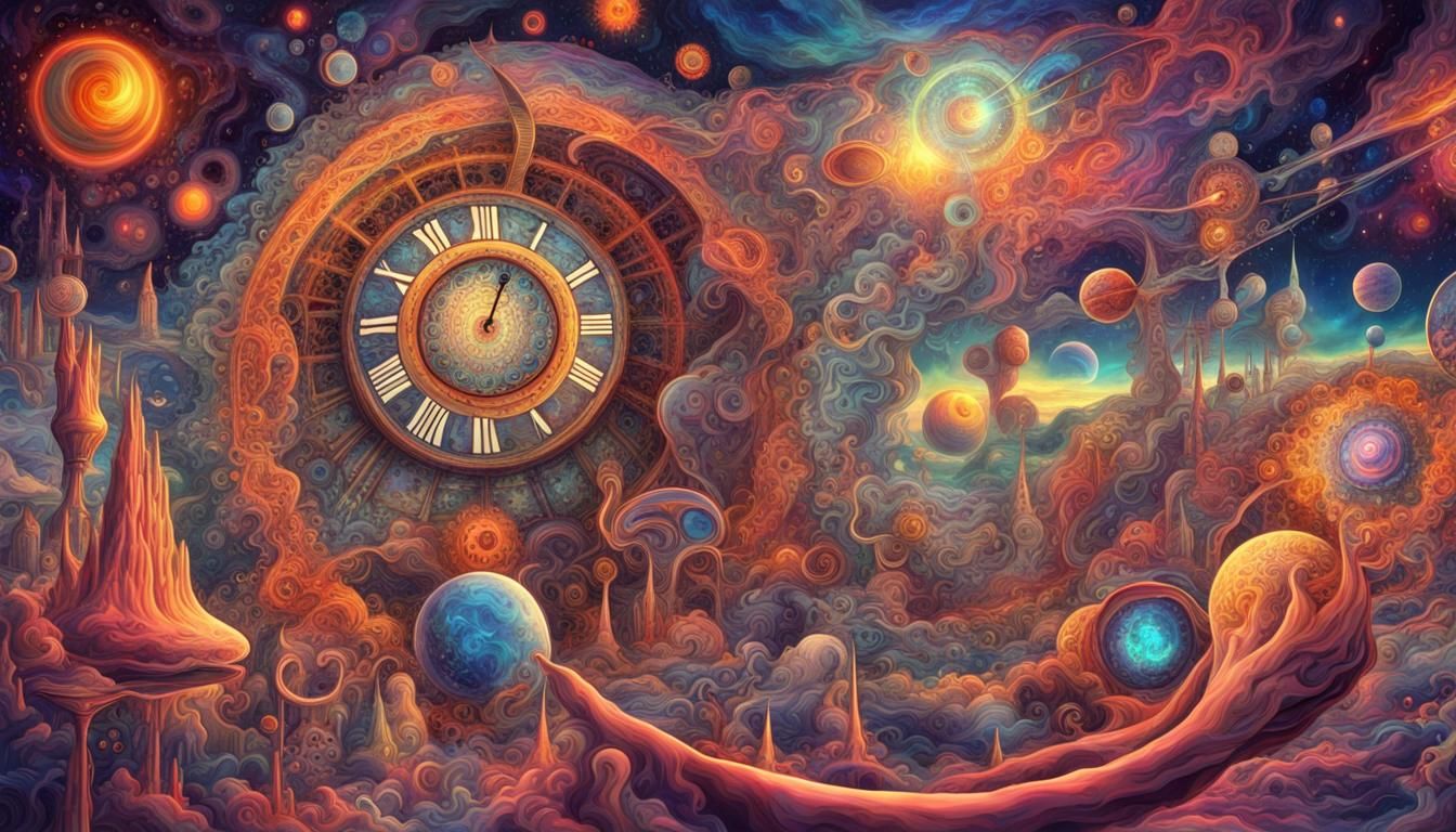 Mysterious Cosmic Time Shift: A Psychedelic Fantasy