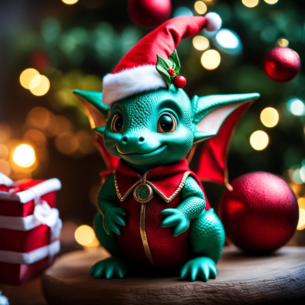 I want a Baby dragon dressed like an Elf for Christmas
Only a Baby dragon dressed like an Elf for Christmas will do