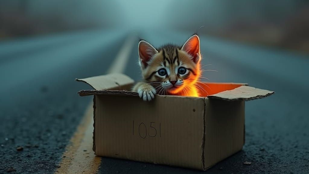 Tiny Kitten Abandoned: Heartbreaking Pixar-Style Scene