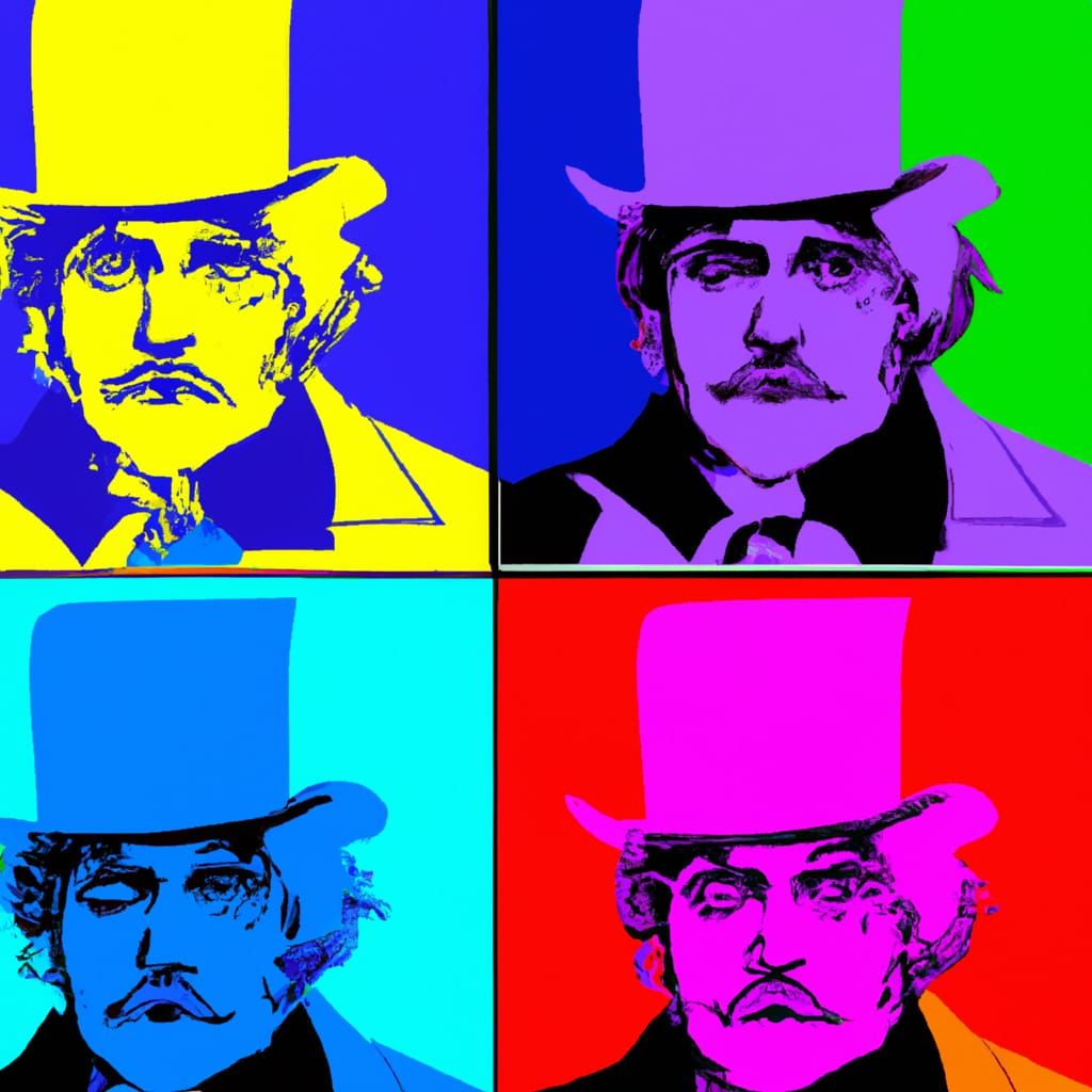 Jack the Ripper in Pop Art Style
