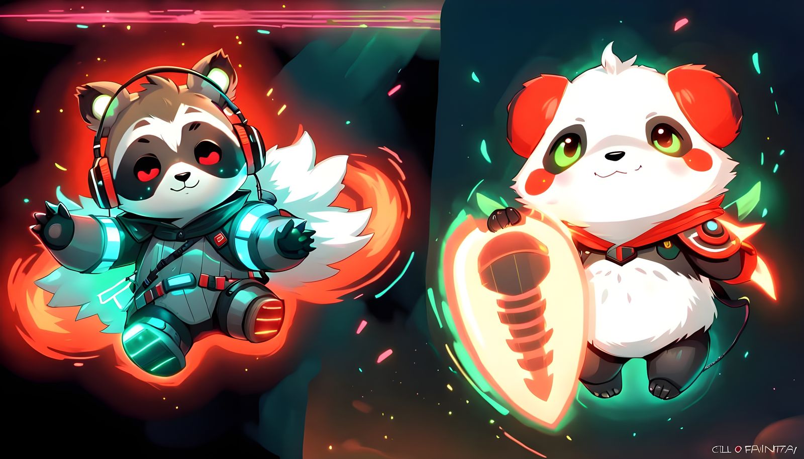 Cute Chibi Knights in Lofi, Chill-Hop Style