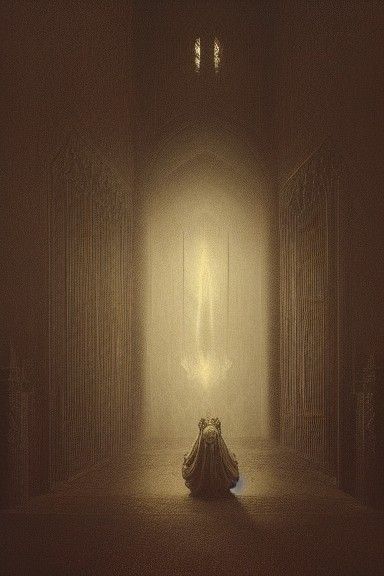 Terrifying Asian King Portrait in Dark Fantasy Style