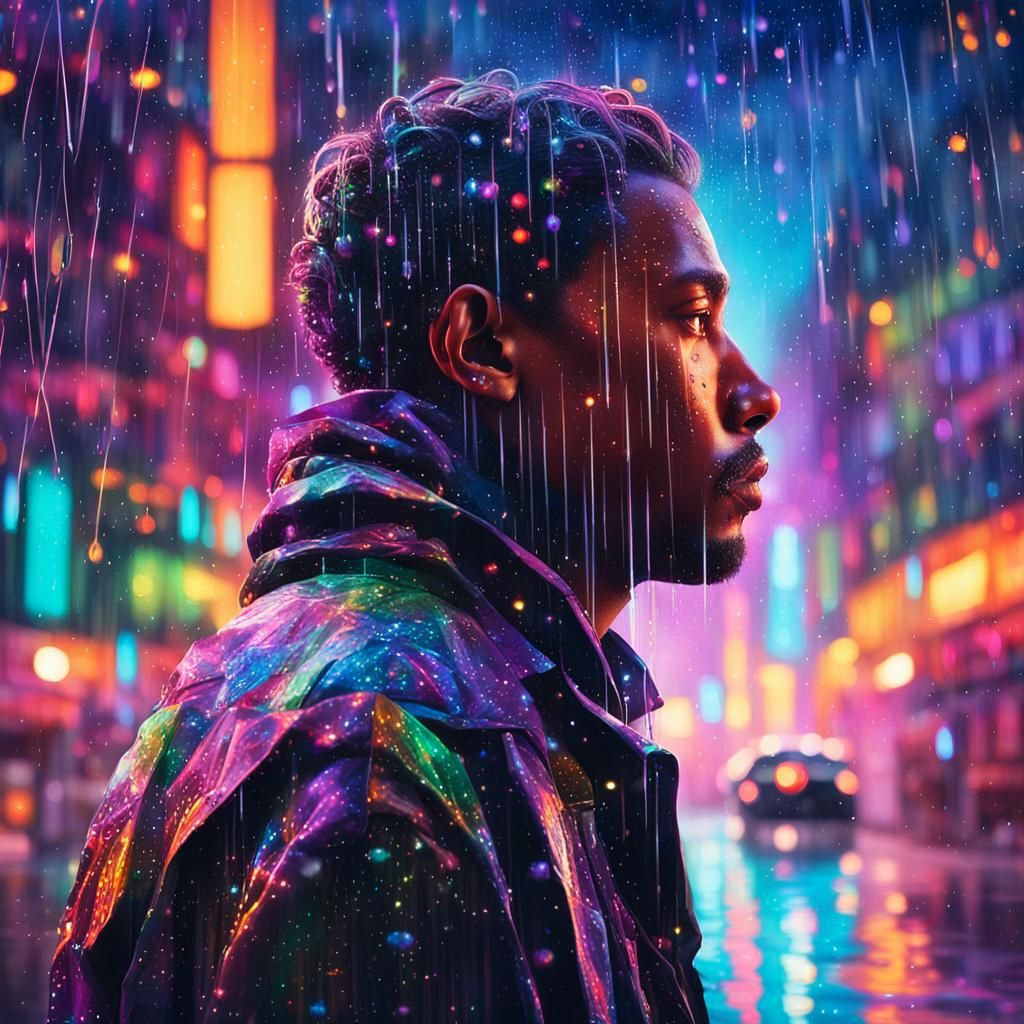 Surreal Cosmic Metropolis Unveiled in Vibrant Astral Colors