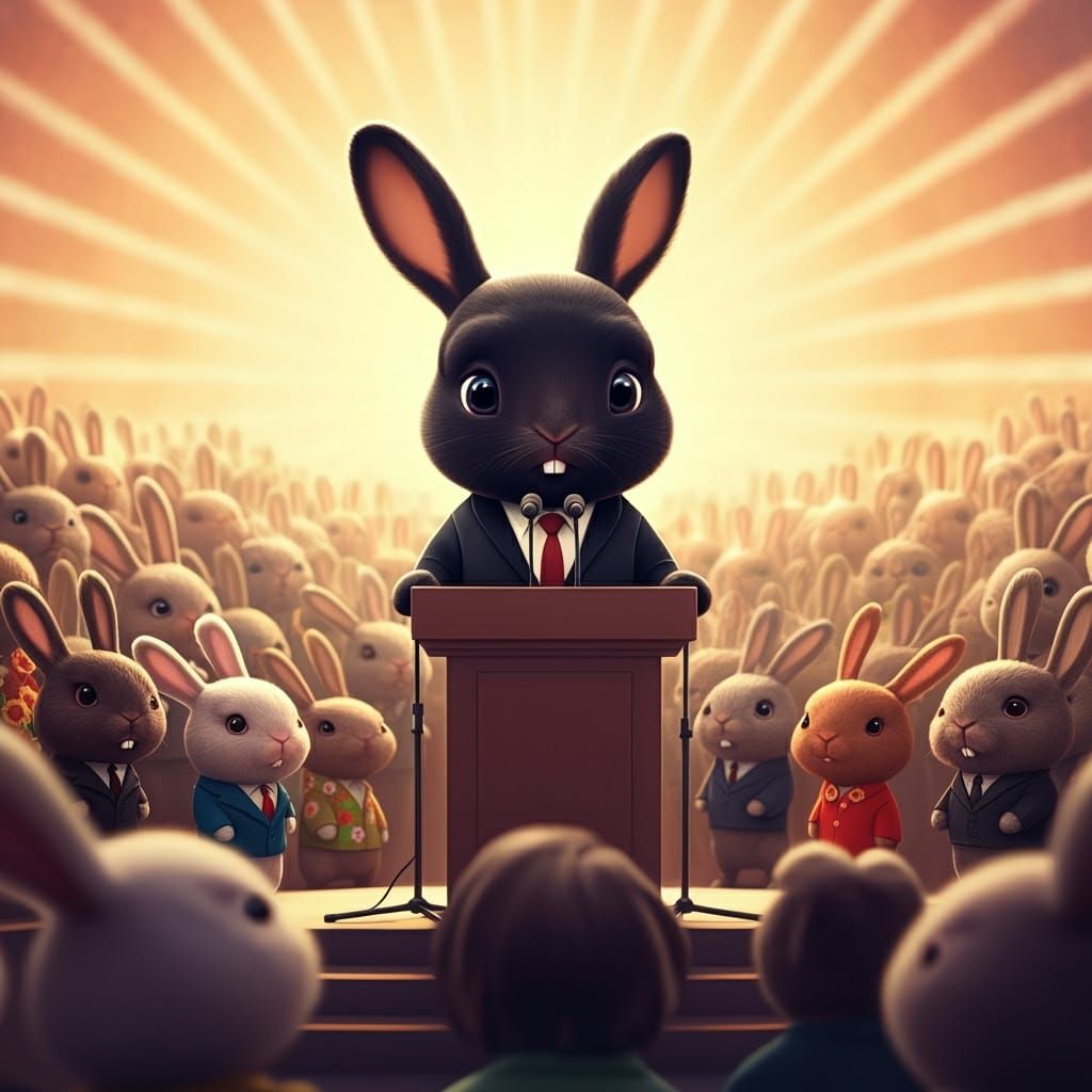 Surreal 1960s Civil Rights Icon Bunny Delivers Inspirational...
