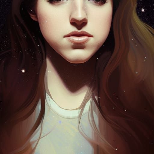 Anna Kendrick in Starry Night Style