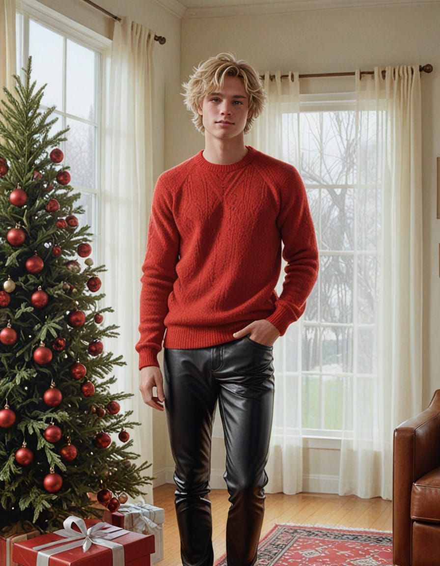 Dreamy Christmas Scene in Vibrant Cinematic Style