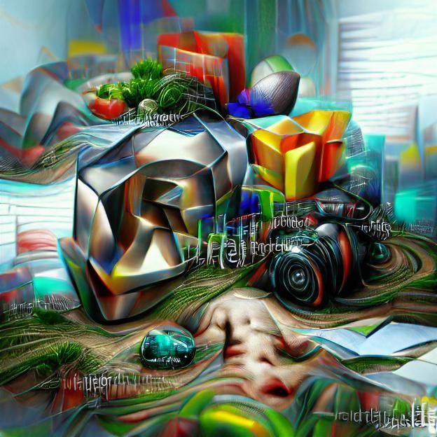 Abstract Digital Illustration from Reality Synthesis Algorit...