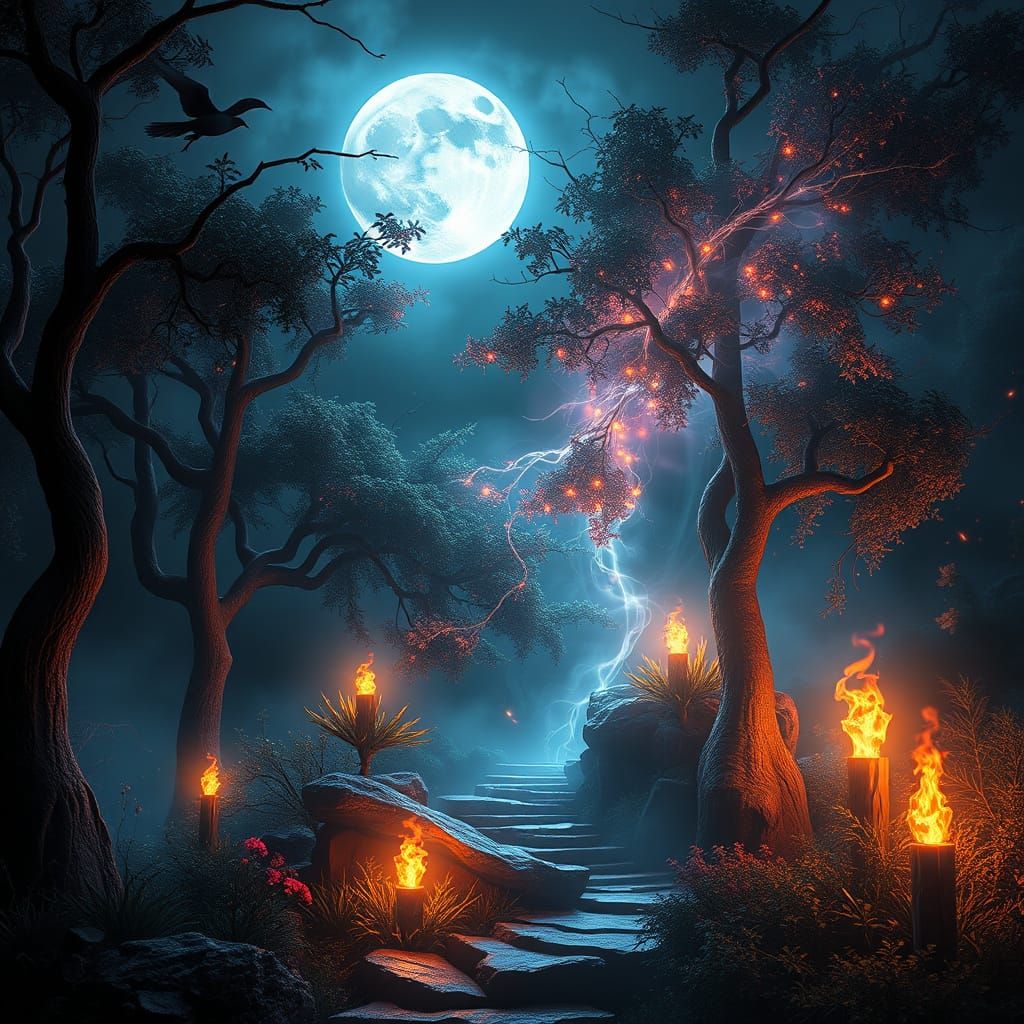 Moonlit Whispers of the Goddess