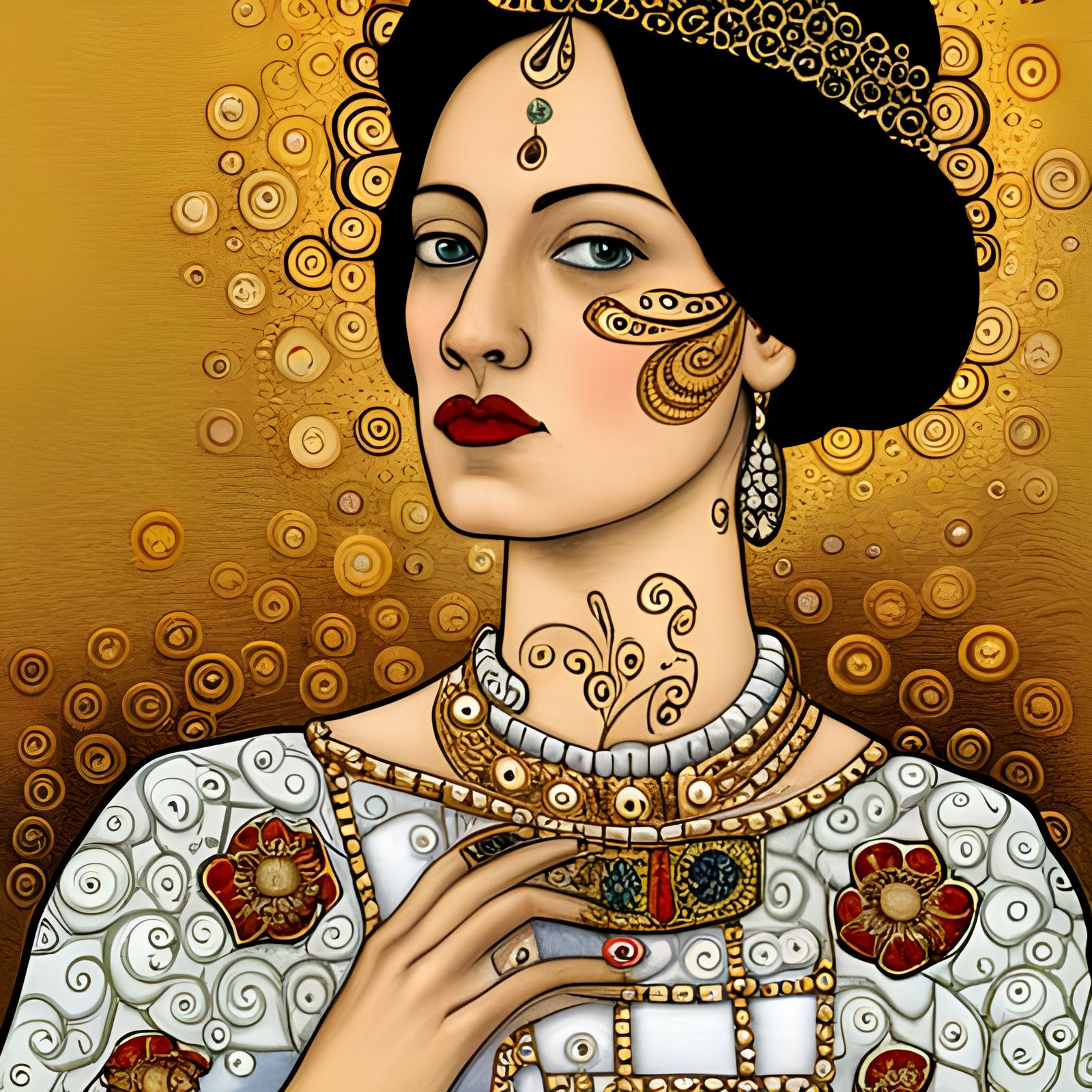 16th Century Spanish Princess Portrait in Baroque Style