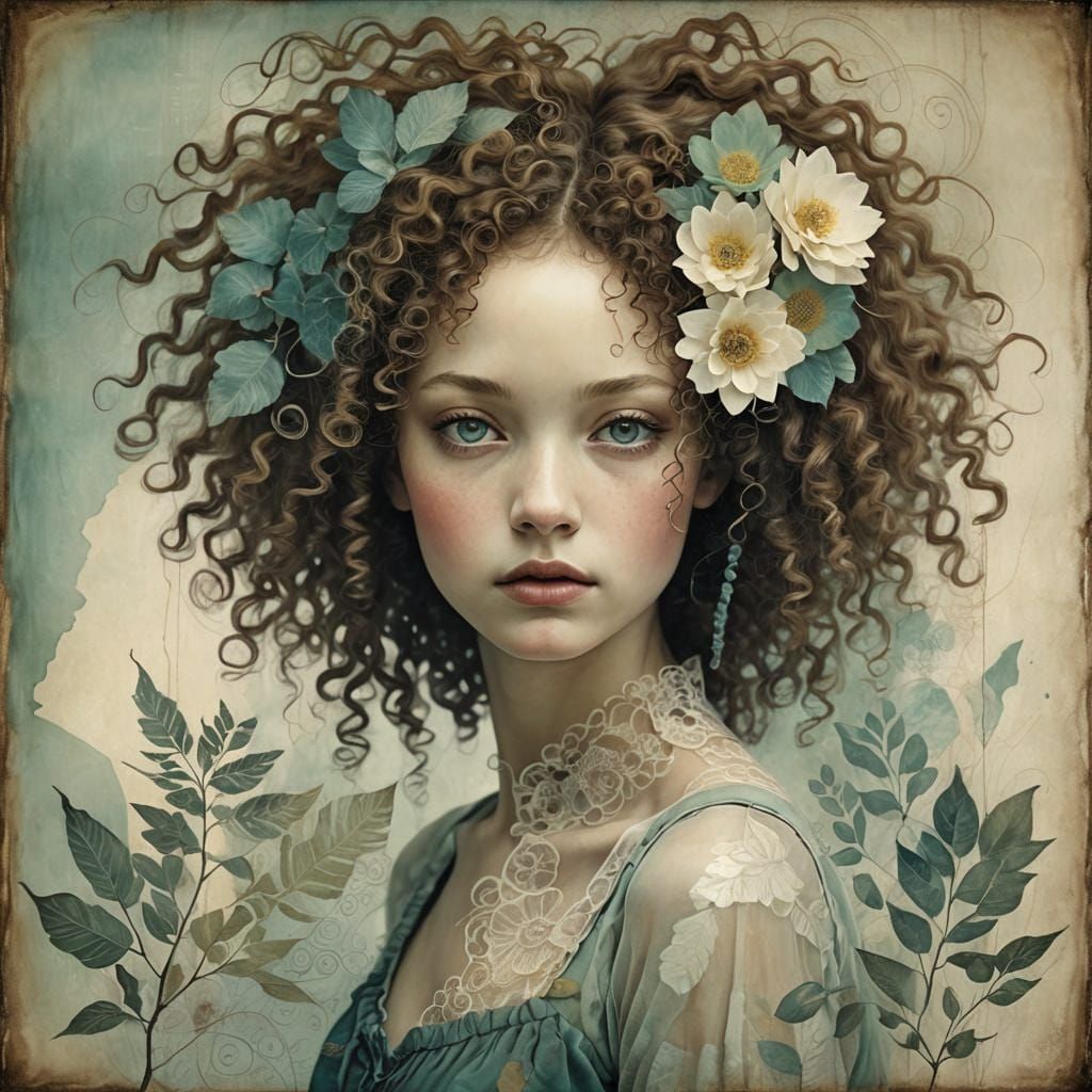 Double Exposure Portrait with Mixed Media Textures