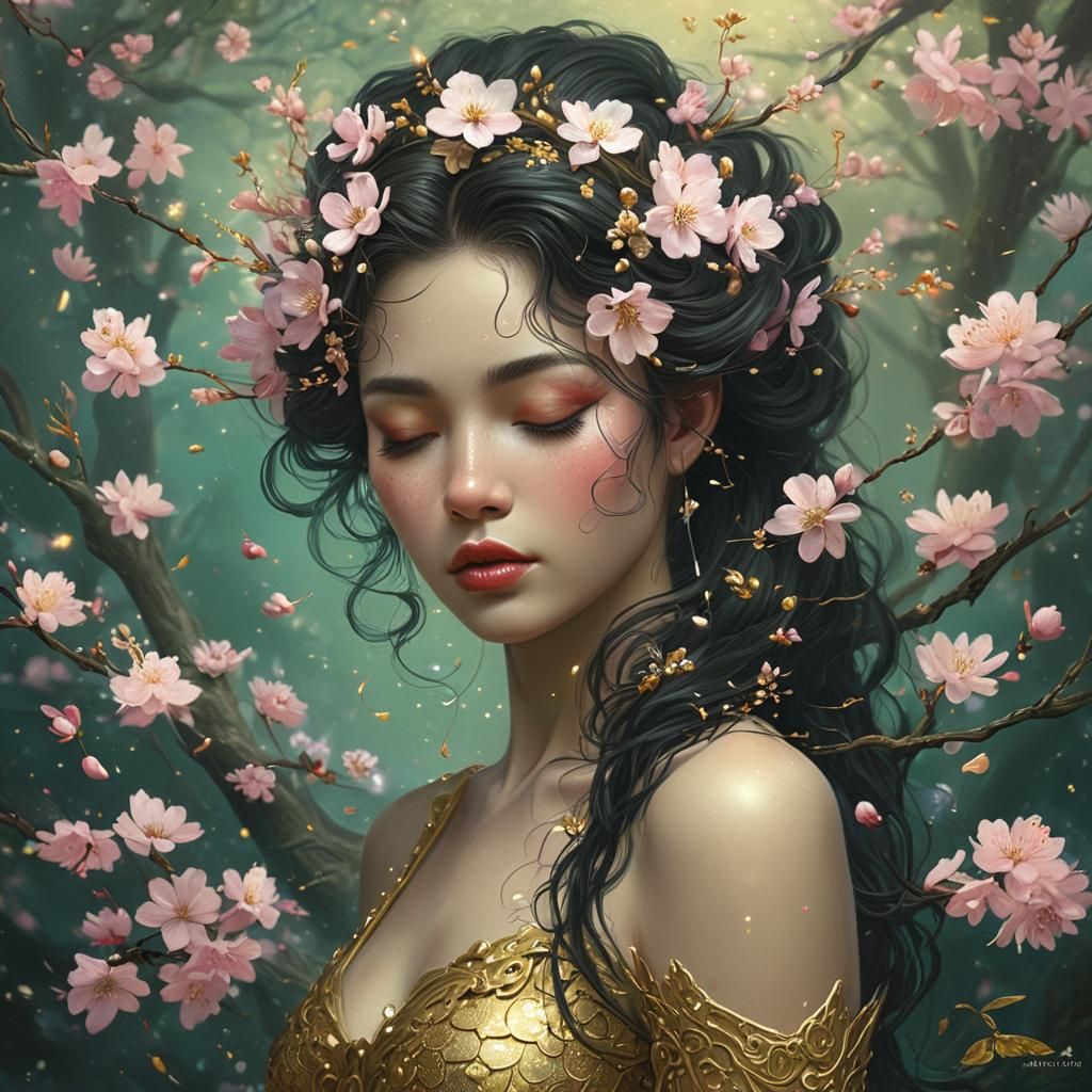 Ethereal Entity of Cherry Blossoms