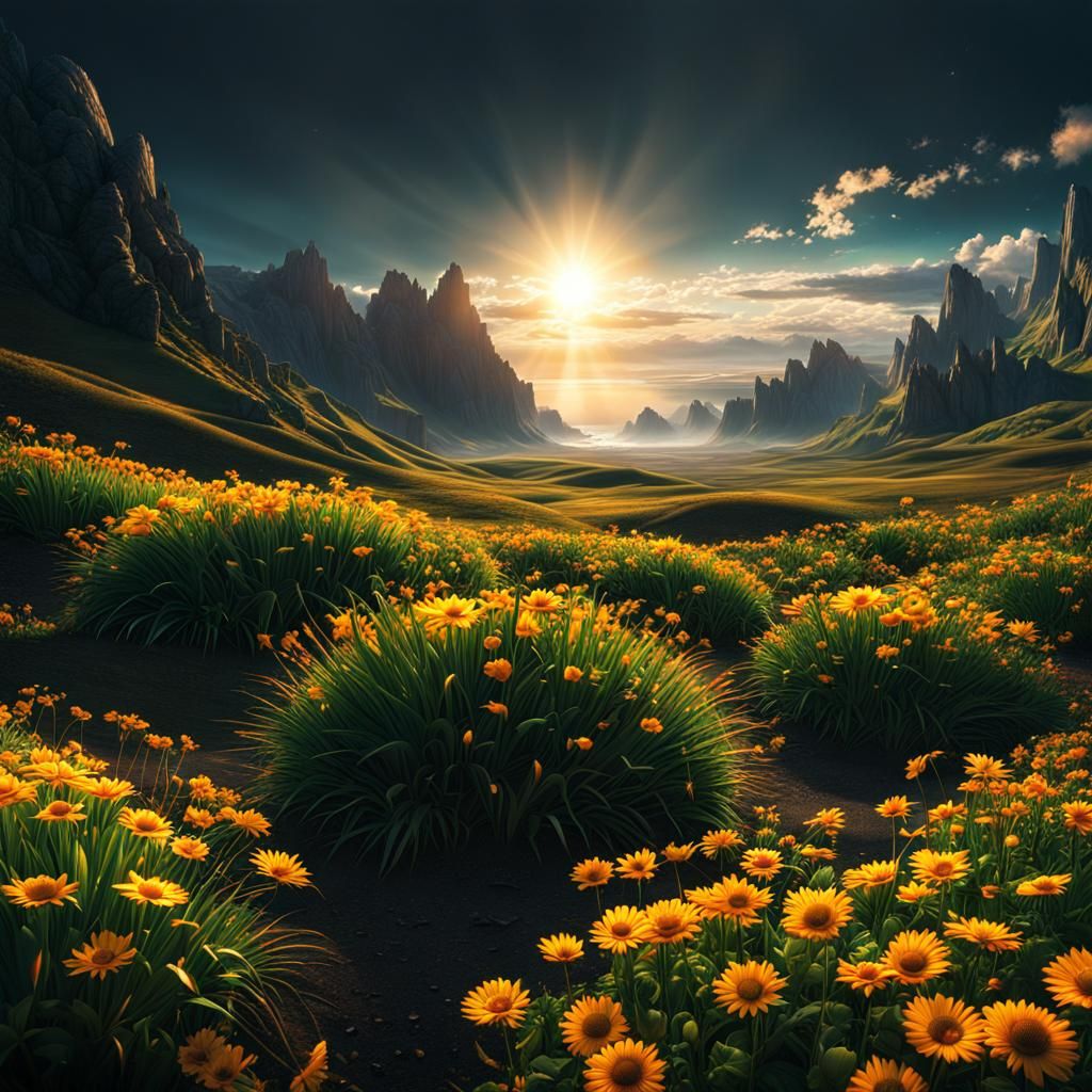 Epic Attempt to Extinguish the Sun: Digital Matte Painting