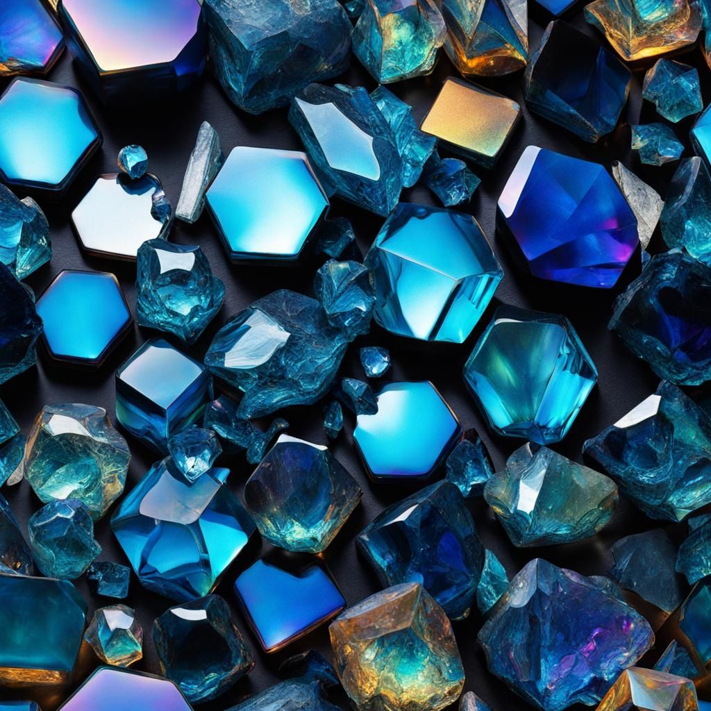 imperfect blue glass