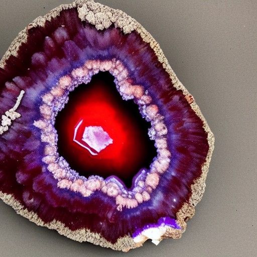 Mystical Blood Geode Formation