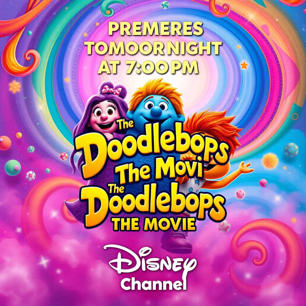 The Doodlebops Movie Poster: Dreamlike and Vibrant