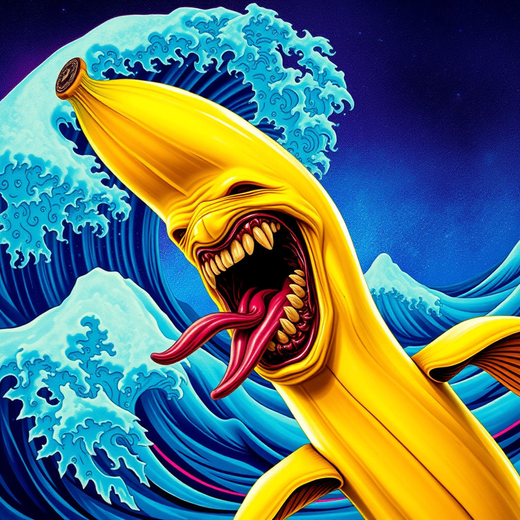 Psychedelic Screaming Banana: Grotesque Art