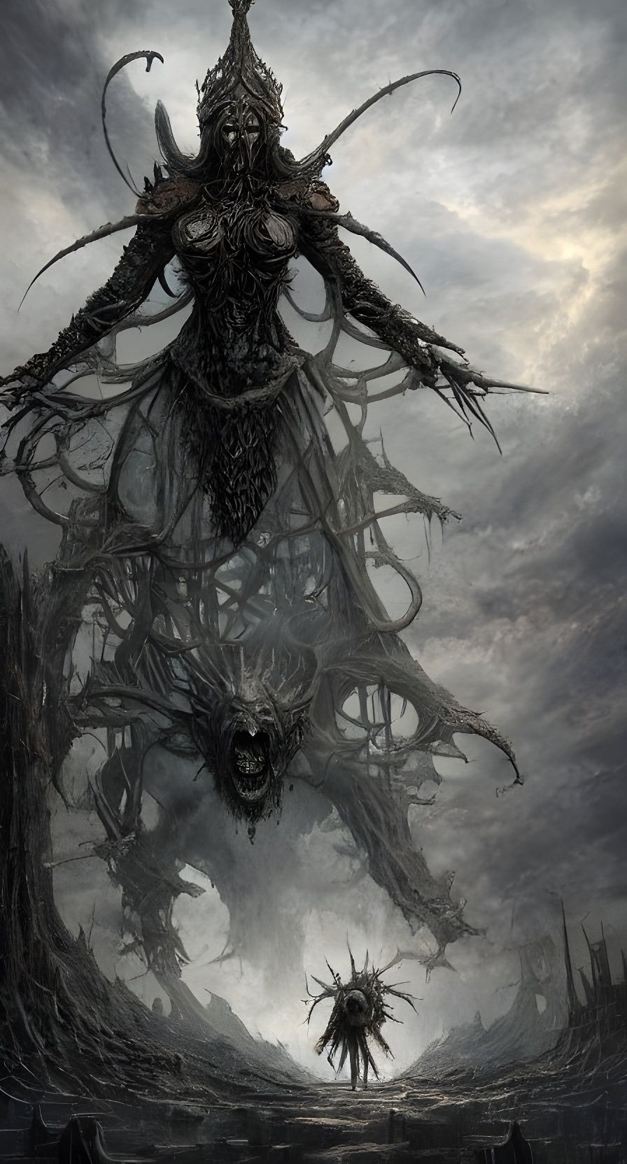 Goddess of Death: Epic Hyperdetailed Matte Painting