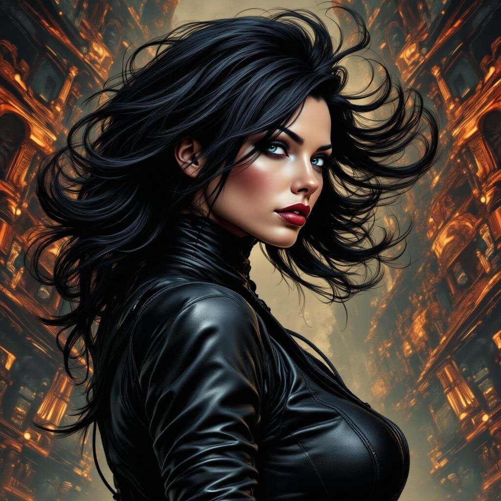 Bauhaus Beauty and Aeon Flux Fusion