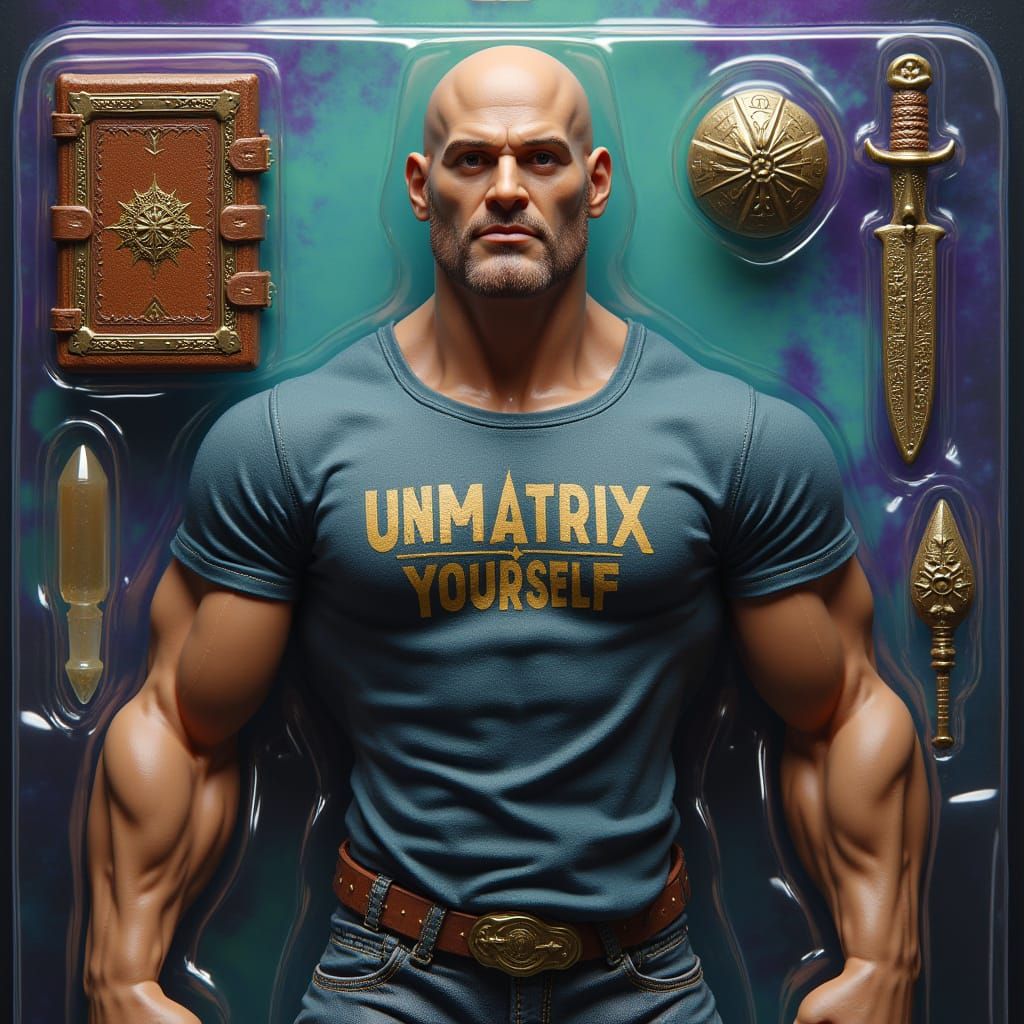 Powerful Wrestler Figure in Sci-Fi Packaging