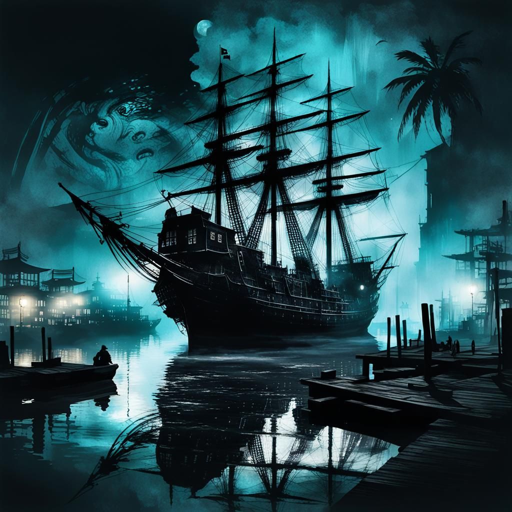 mystic Chinese pirate ship