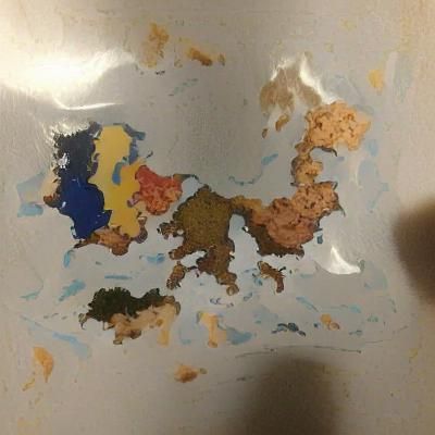 Futuristic Map of Europe in the Year 2910