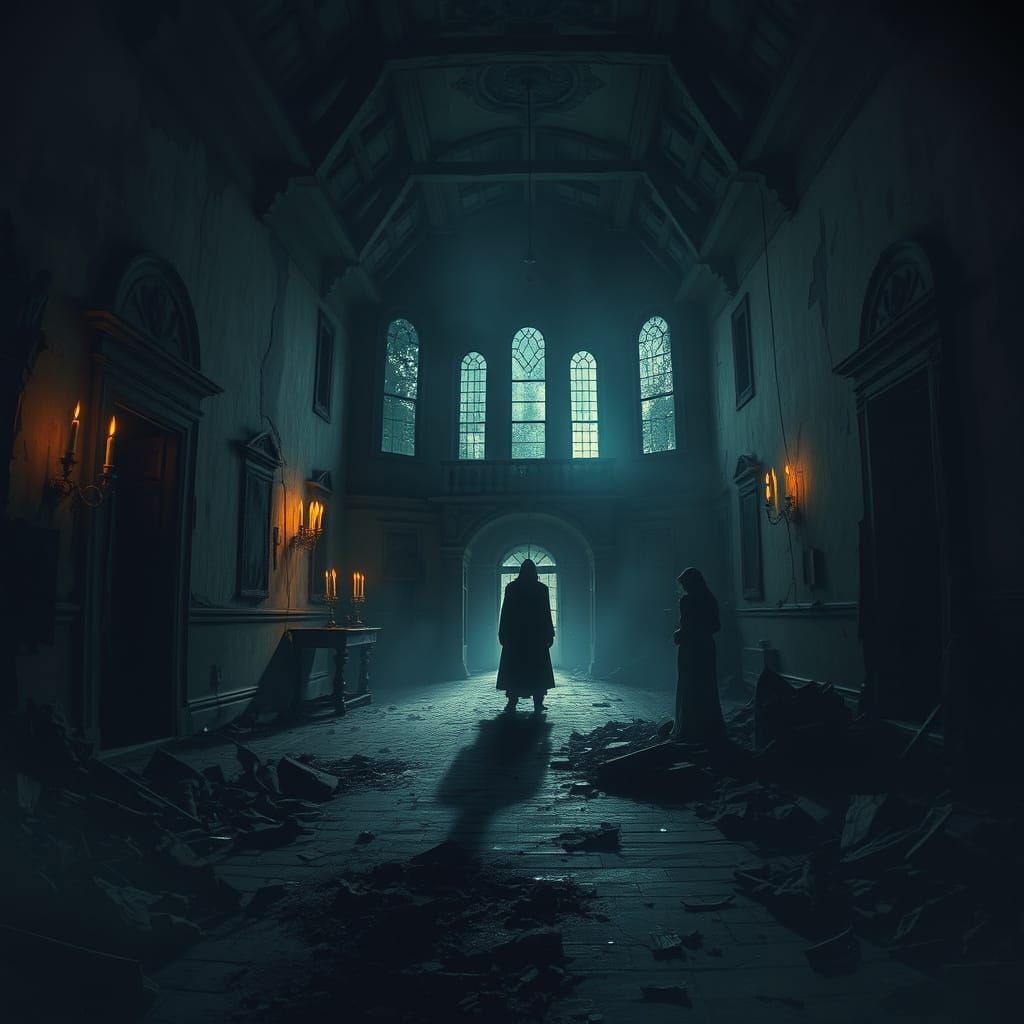 Man Frozen in Terror in Abandoned Mansion