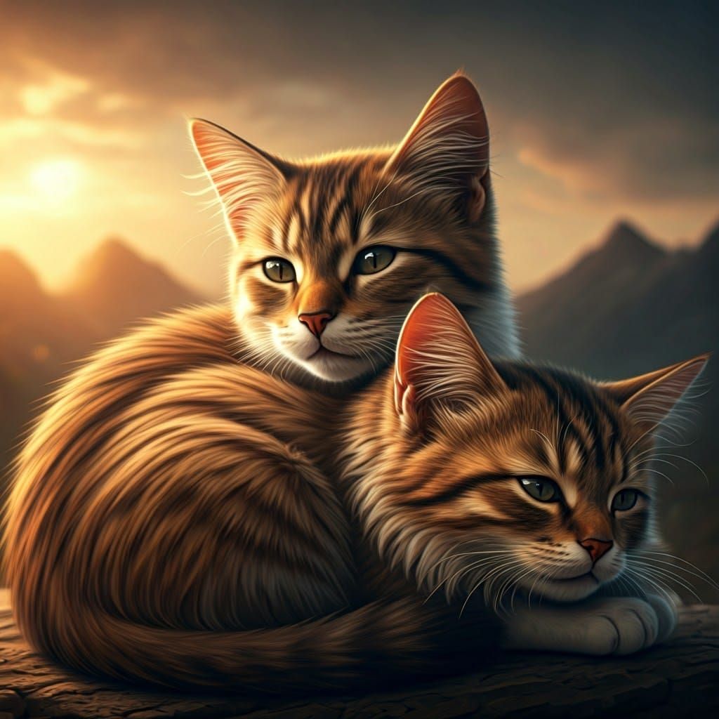 Two Cats: Brush Epic