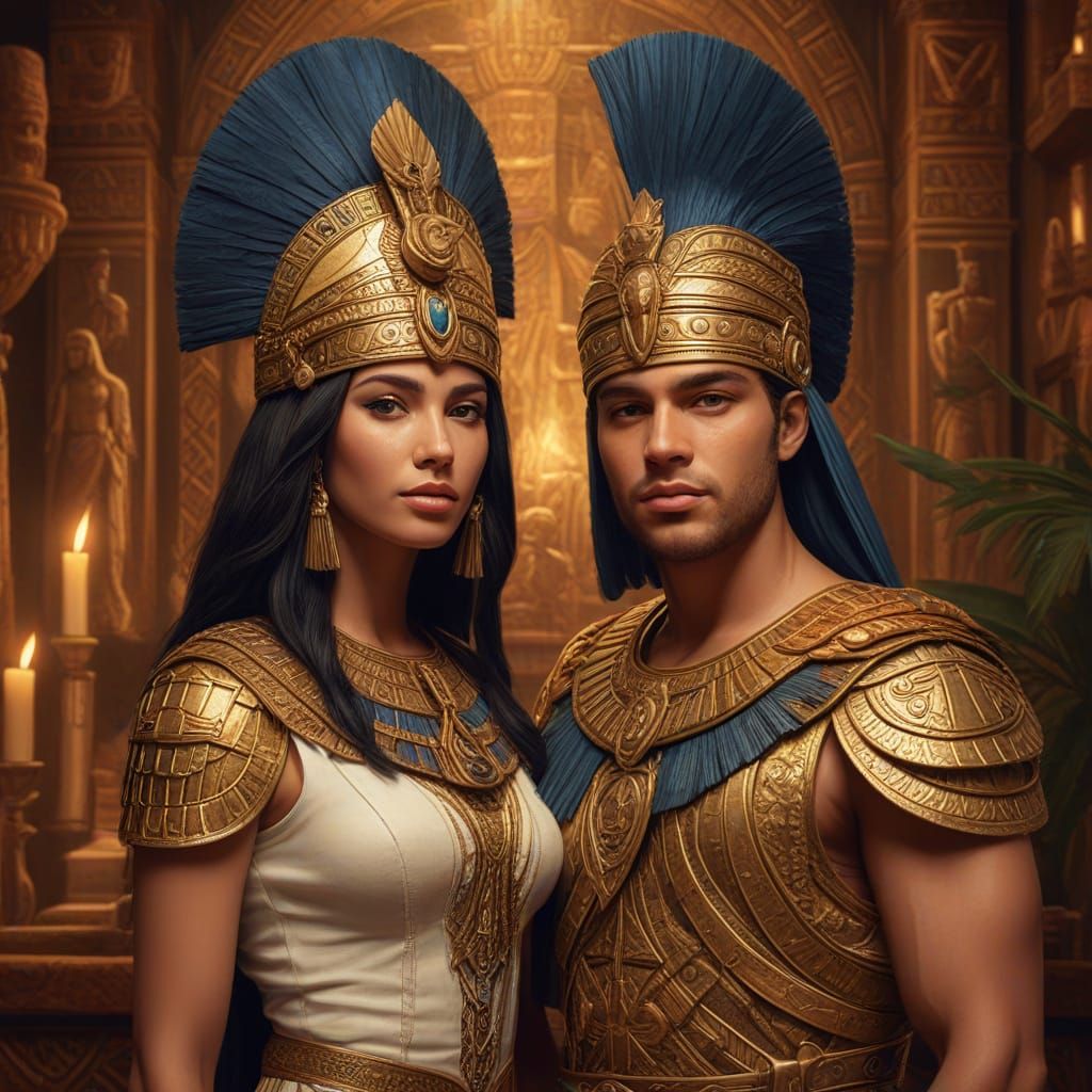 Elegant Egyptian Queen Marries Roman Soldier: Historical Ill...