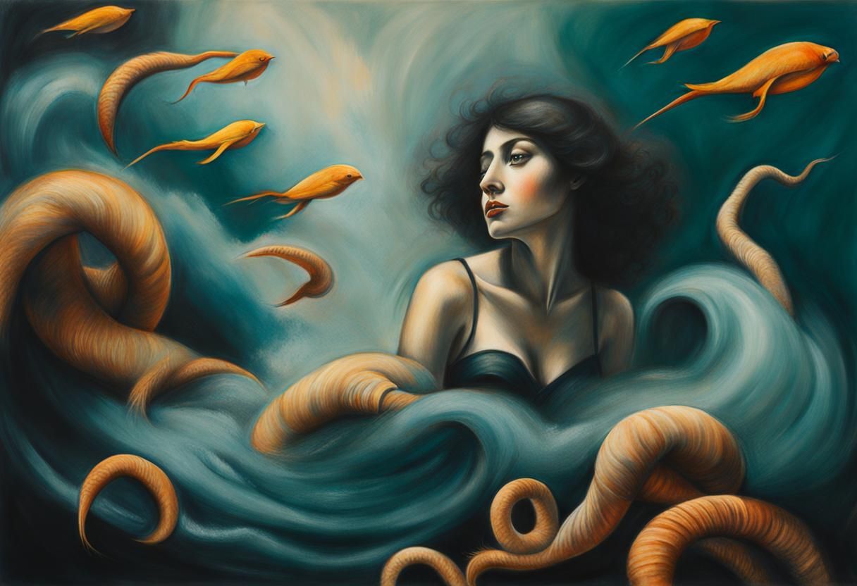 Expressive Charcoal Drawing