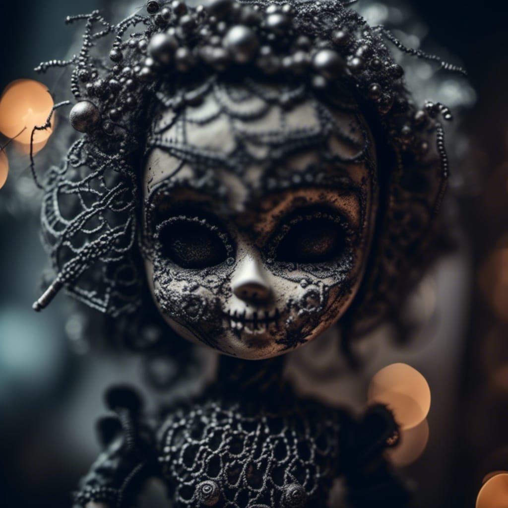 Macabre Voodoo Doll in Macabrepunk Style